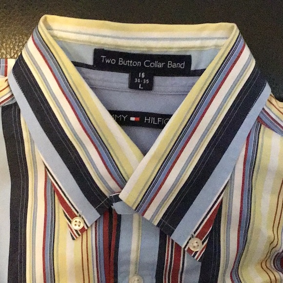 2 Classic Tommy Hilfiger long sleeve Button up shirts like new - Picture 2 of 8